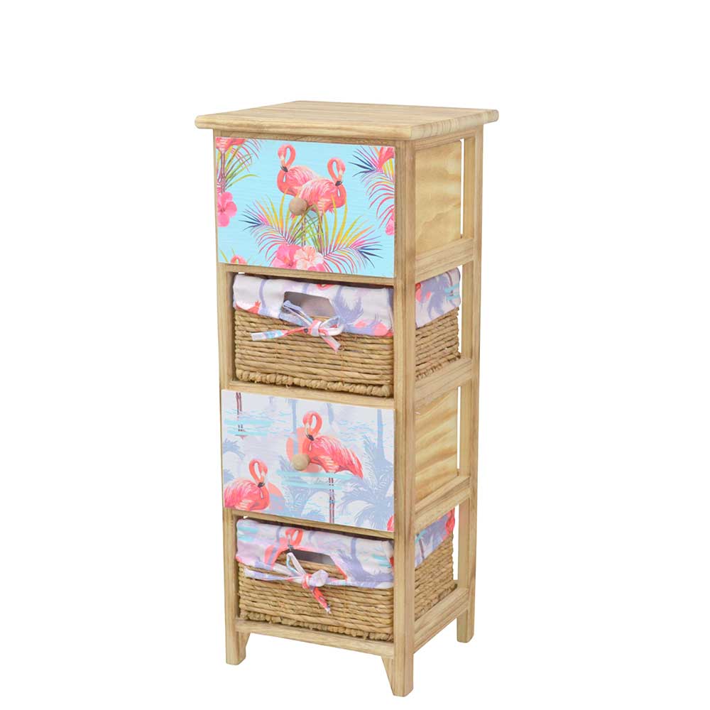 30x74x30 Regal mit Schubkästen & Körben - Scando