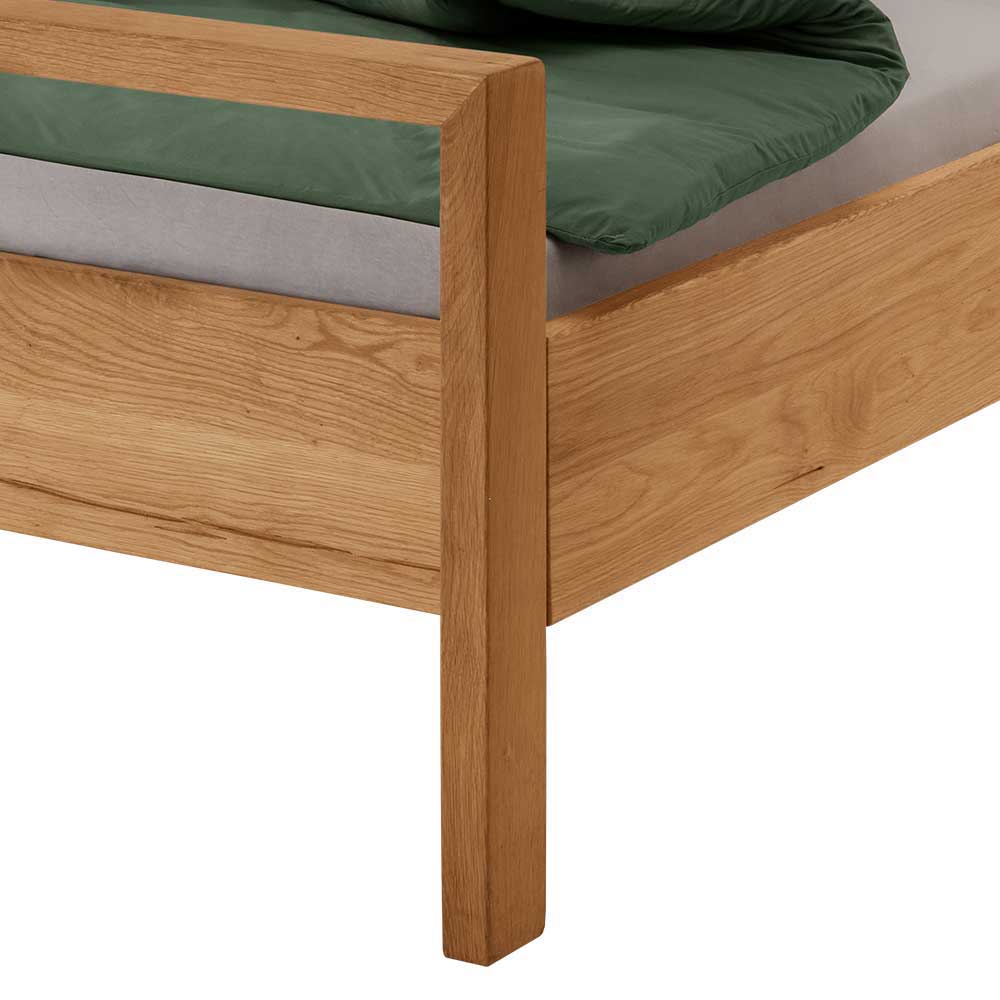 Design Doppelbett aus Wildeiche - Martinez