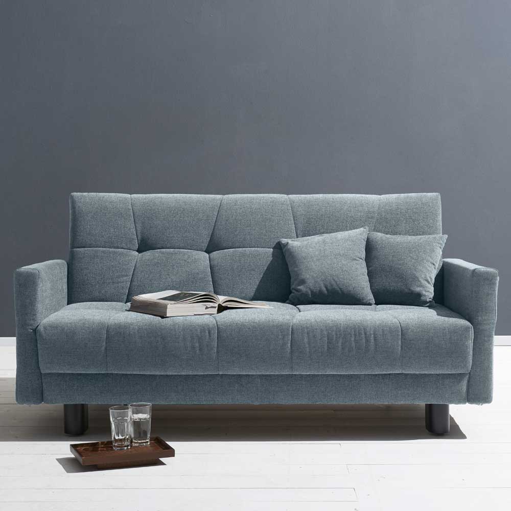 Flachgewebe Bettcouch in Hellblau - Zitizen