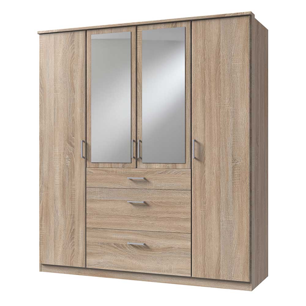 179x199x58 cm Kleiderschrank mit Spiegeln modern - Citerna