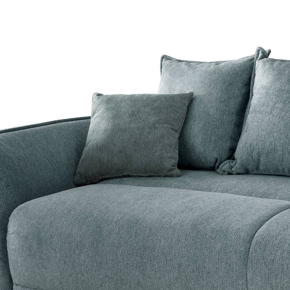 XXL Schlafsofa in Mint Stoffbezug - Lourettes