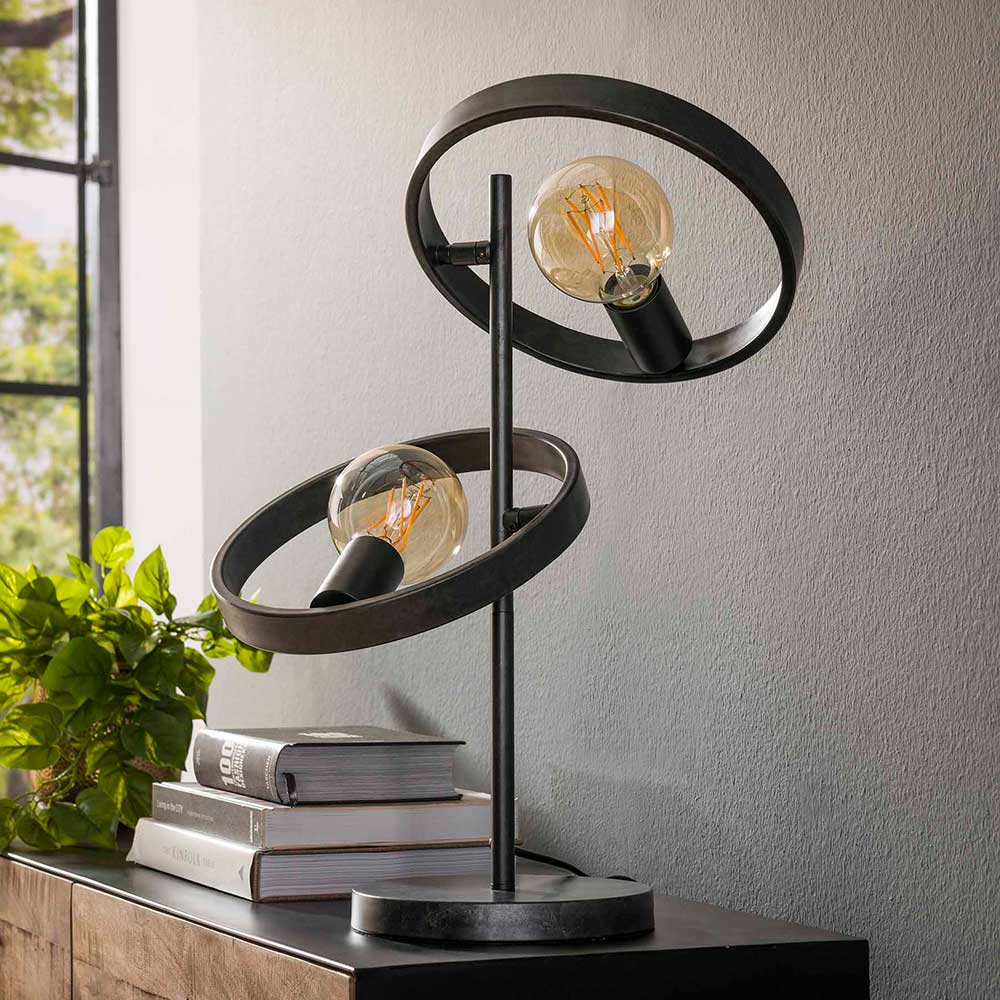 Metall Tischlampe Industry - 2-flammig - Vorenza