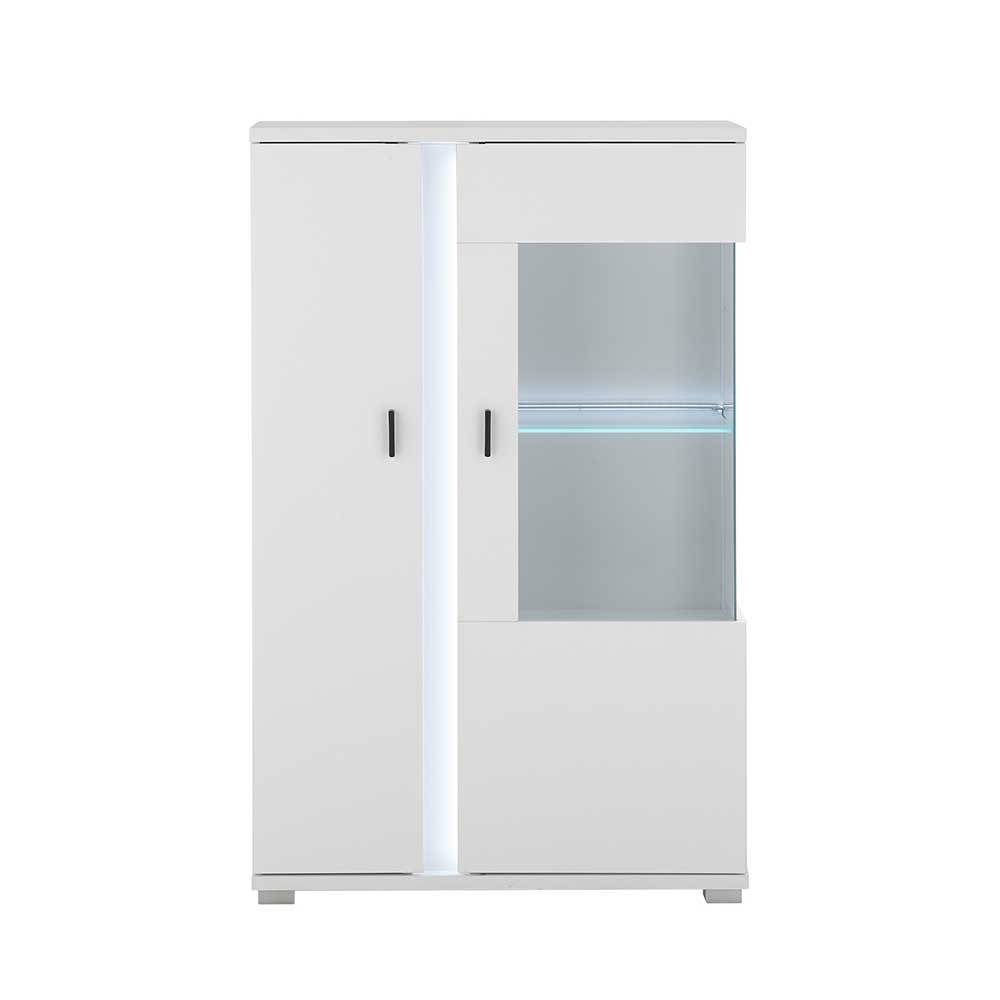 Beleuchteter Vitrinenschrank 125 cm hoch - Tirol