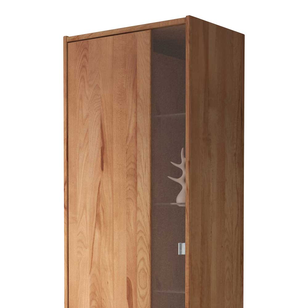 Vitrine Salomonia aus Kernbuche Massivholz