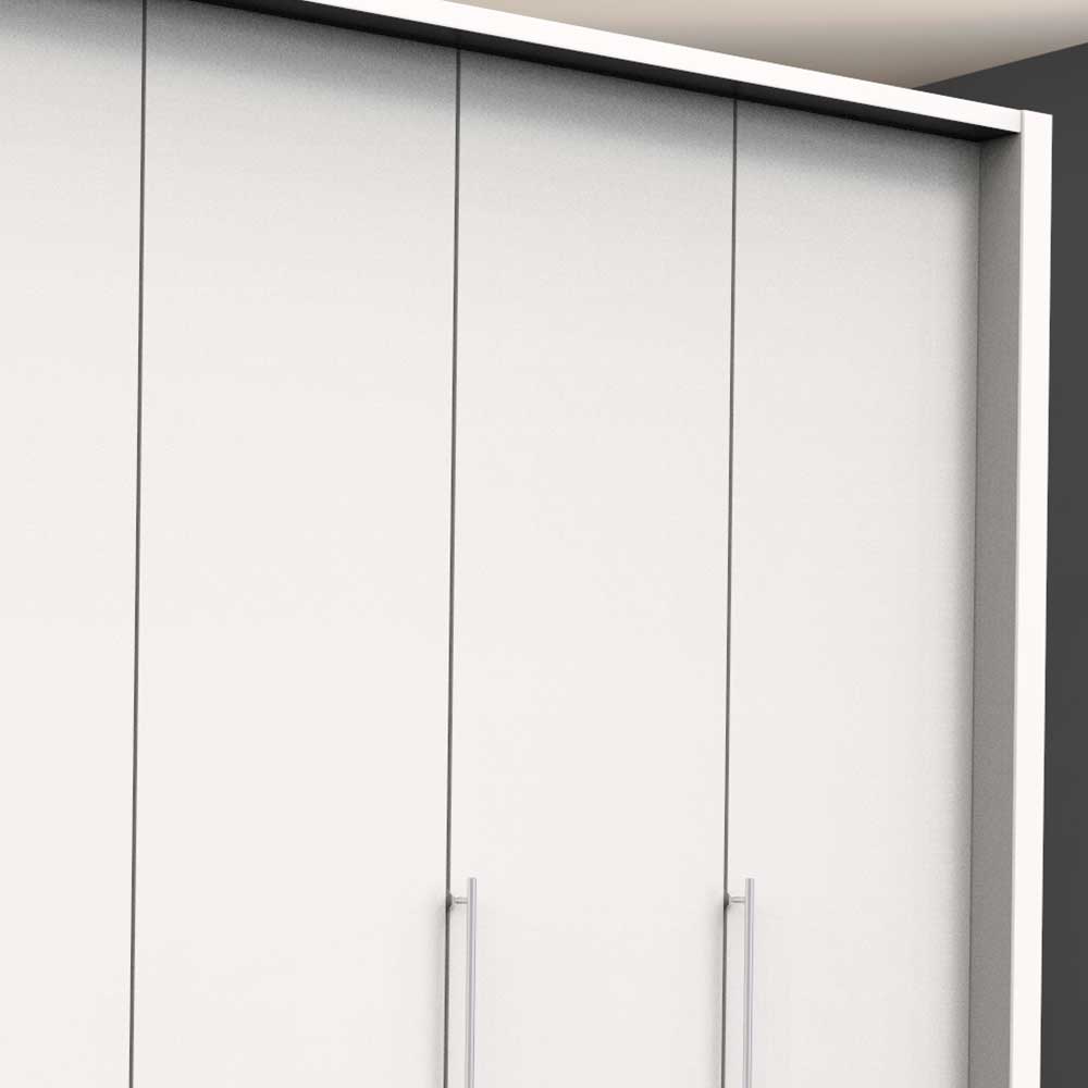 Kleiderschrank fürs Schlafzimmer mit Metallgriffen - Donpiave