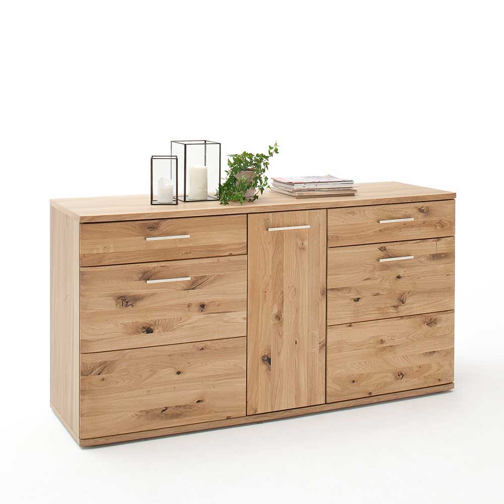150 cm breites Sideboard aus Echtholz - Crokas