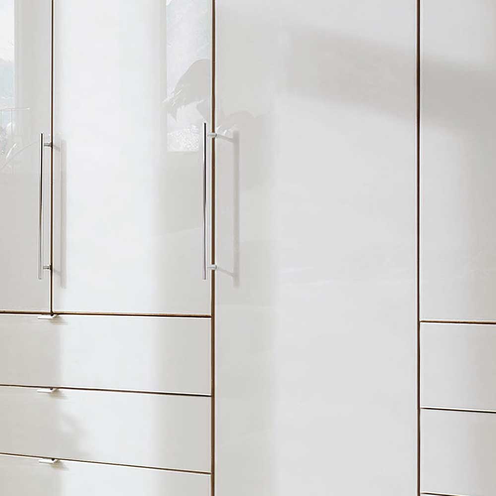 Schlafzimmerkleiderschrank in Beige Glas - Lesegano