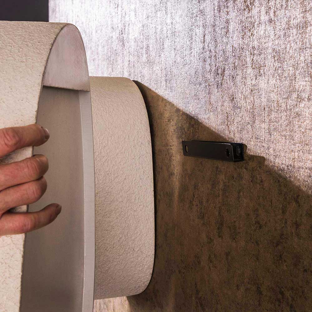 Hängeregal aus Marmorkomposit in Beige - Mayo