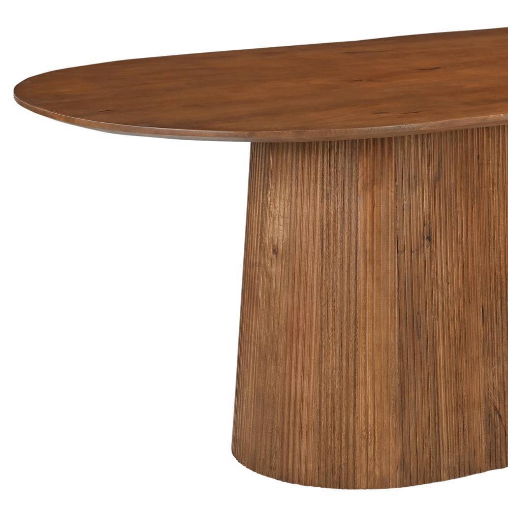 Mangoholz-Esszimmertisch in Oval - Galadira