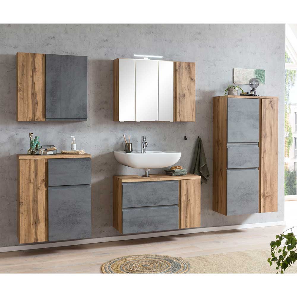 Badezimmermöbel Einrichtung als Set - Mia (fünfteilig)