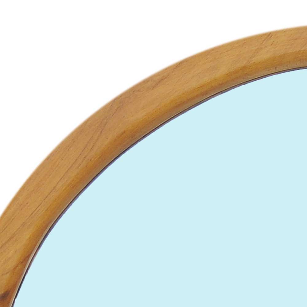 Design Spiegel aus Teak & Rattan - Vilrada