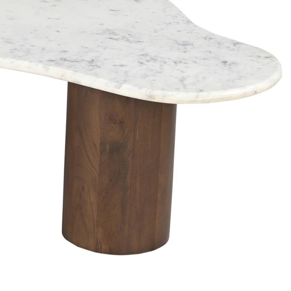 Design Wohnzimmertisch mit Marmorplatte - Tanky