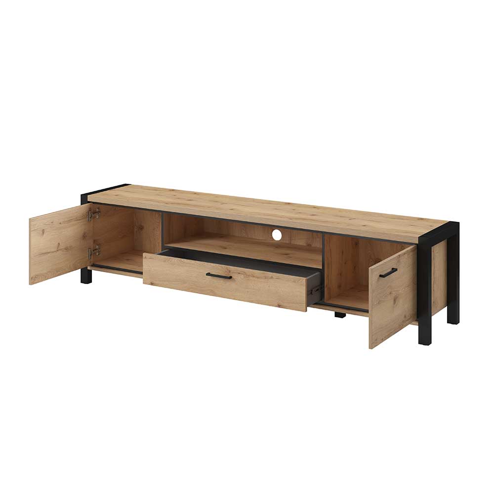2,1m TV Board mit Schublade & 2 Türen & Fach - Zavorra