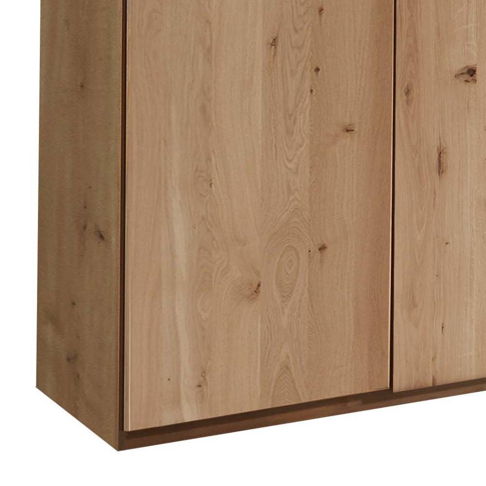 6-türiger Kleiderschrank teilmassiv - Yanicas