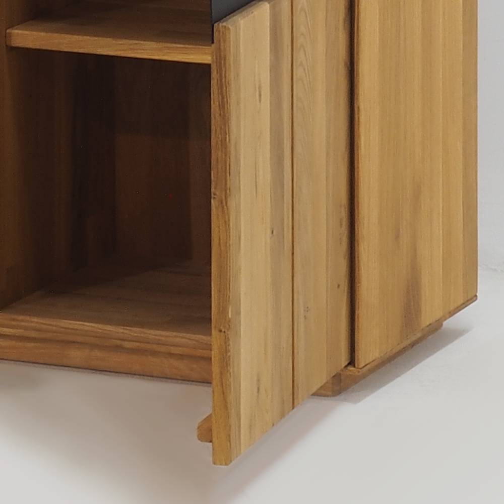 Highboard Vitrine aus Eiche Massivholz - Sofija