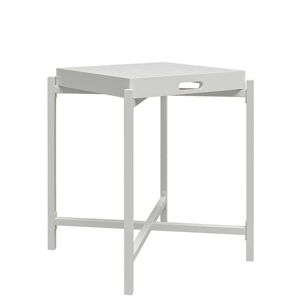 Skandi Design Beistelltisch in Weiß - Liperty
