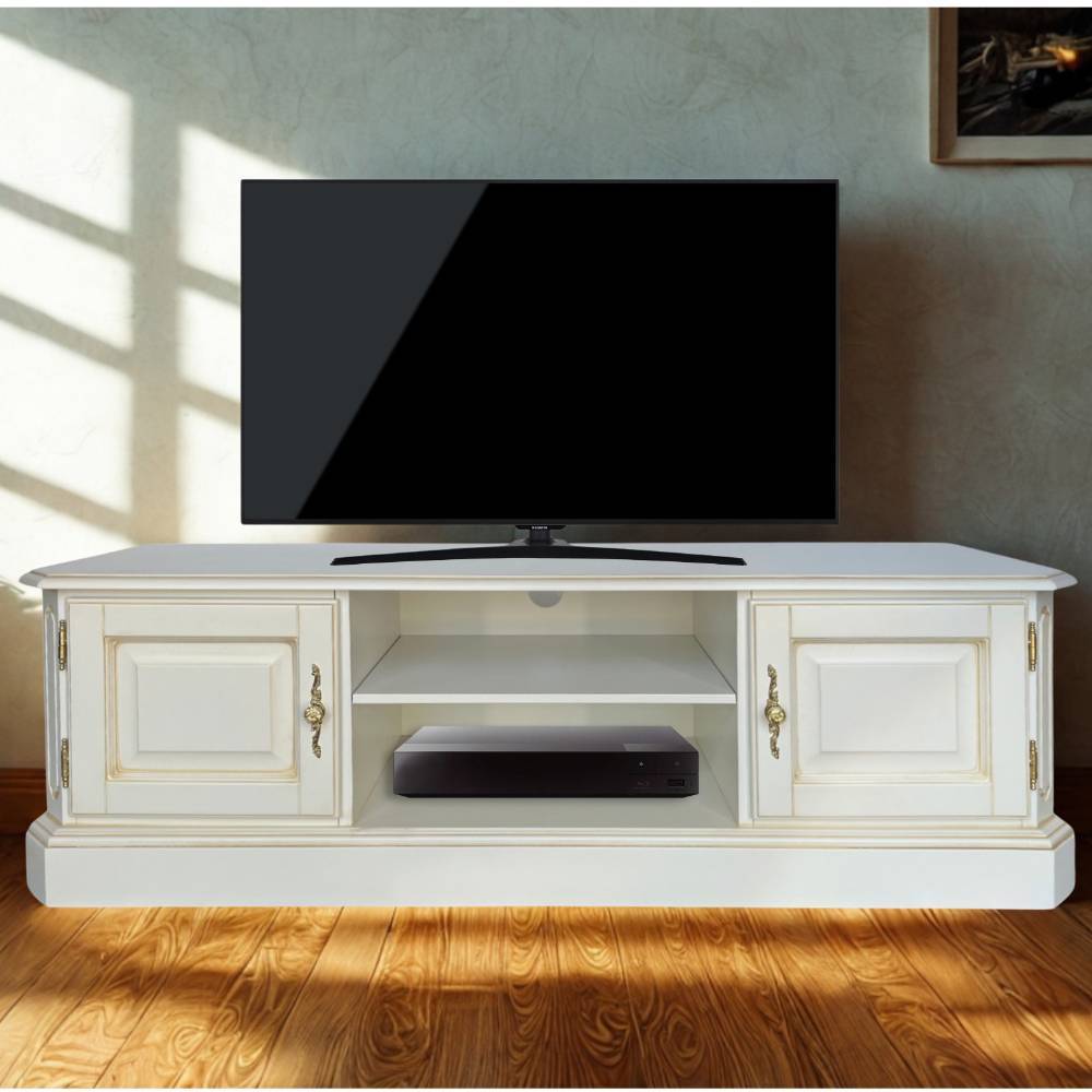 TV Unterschrank in Antikweiß - Laros