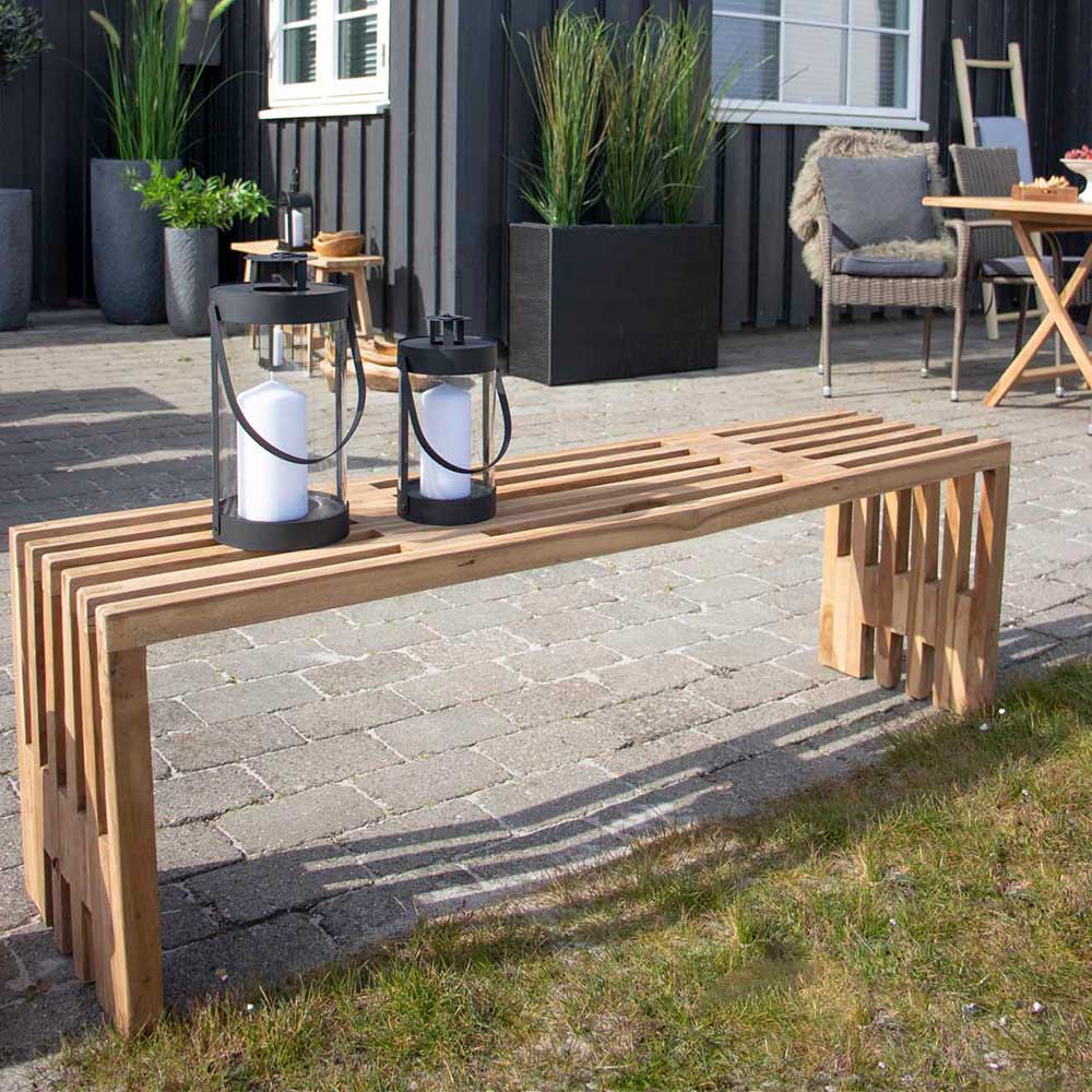 140x45x35 cm Teakholz Bank geölt - Fire