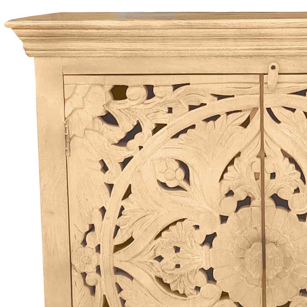 Vintage Türen Kommode mit floralem Ornament - Runiasa