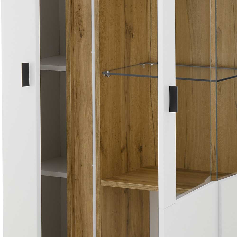 Highboard mit Glas und Licht modern - Racelyn