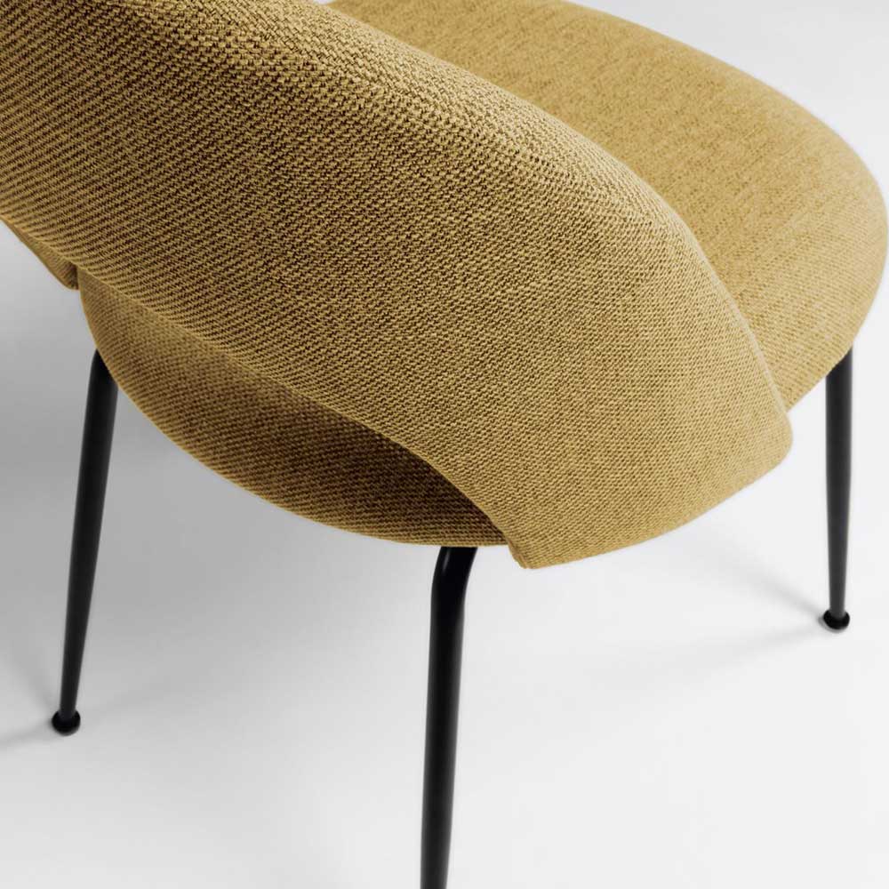 Design Polsterstühle in Gelb - Veneziana (4er Set)