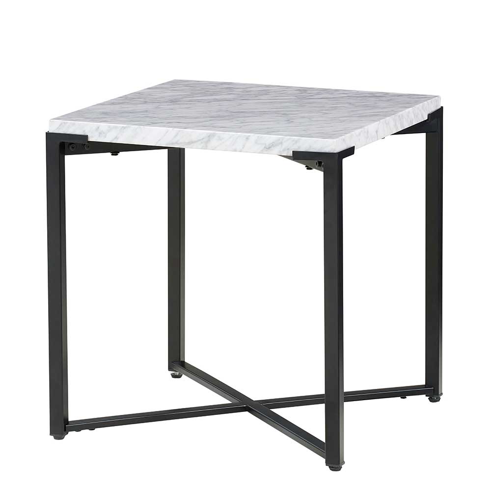 Moderner Marmor Beistelltisch 56x51x51 cm - Bojan