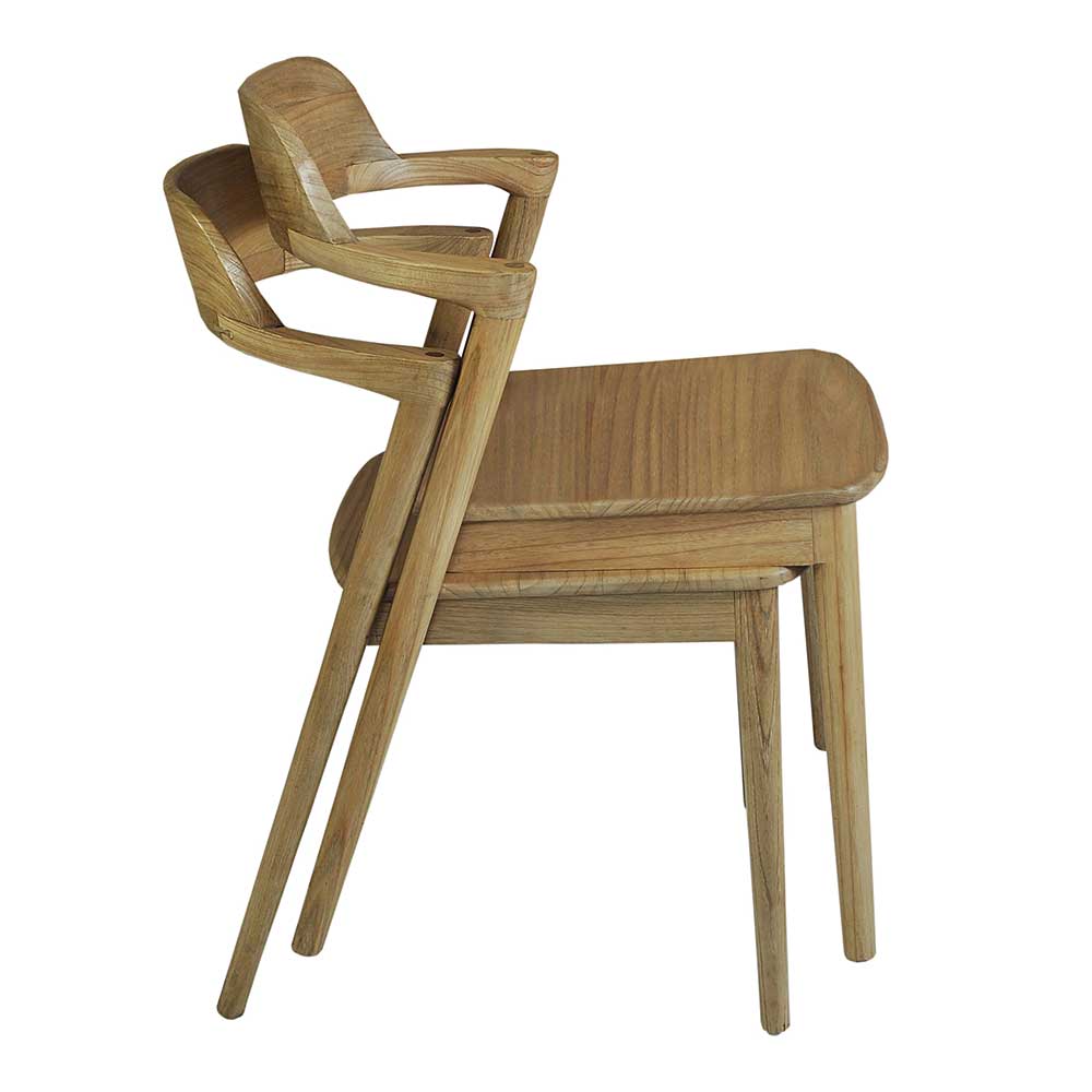Design Stuhl aus Sungkai Holz - Bottaro