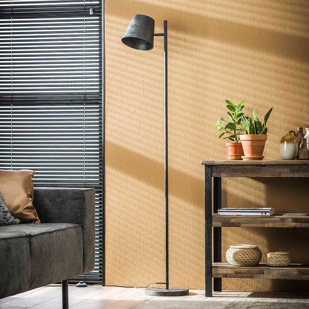 157cm hohe Stehlampe in Anthrazit - Cerine