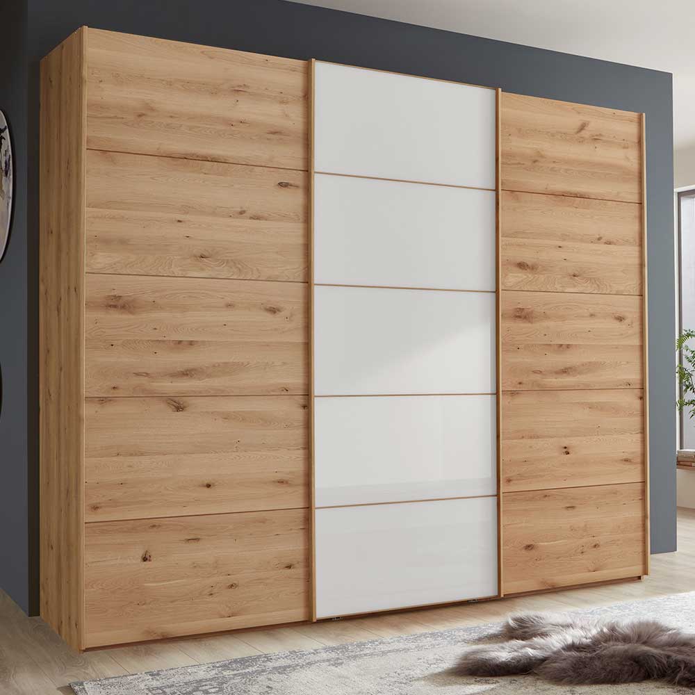 Schiebetüren Schlafzimmerschrank zweifarbig - Crucav