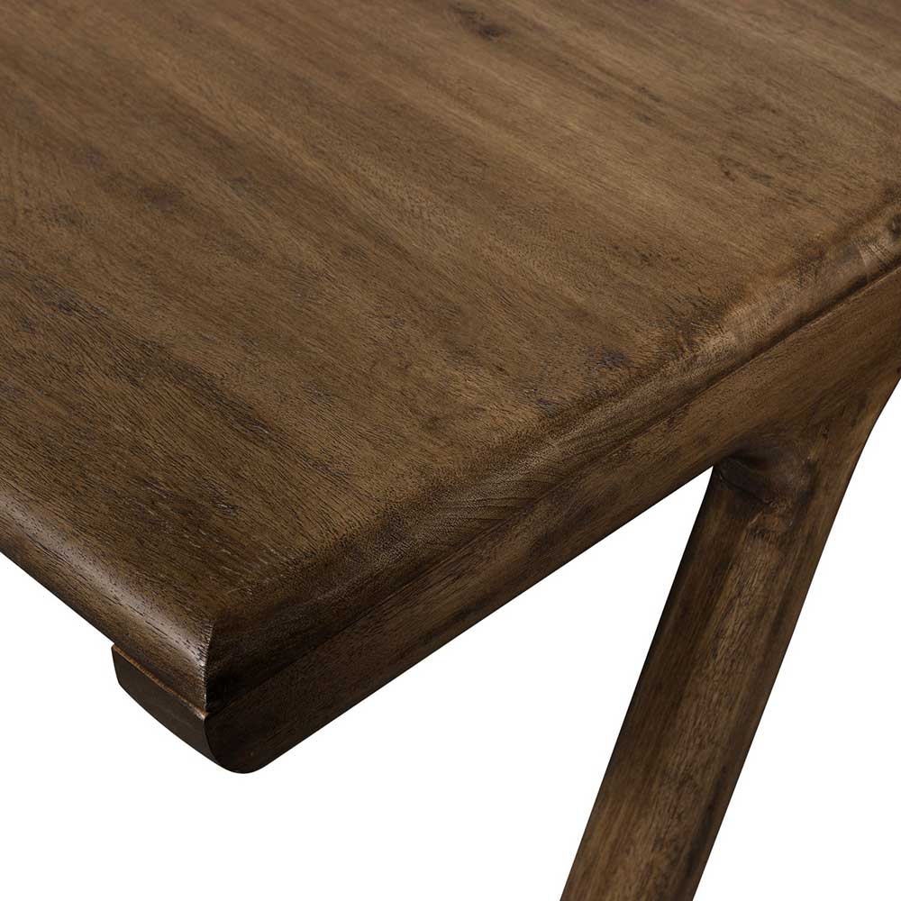 Schreibtisch aus Mangoholz in Walnuss Braun - Tadeuz