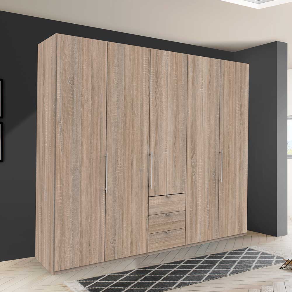 Praktischer Schlafzimmerschrank in Eiche Sägerau - Zayun