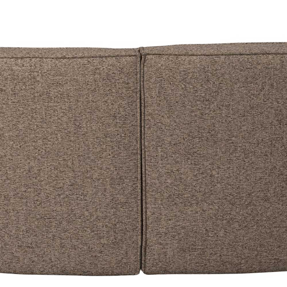 Halbrundes Esstisch-Sofa in Dunkelbraun - Sentiagamo
