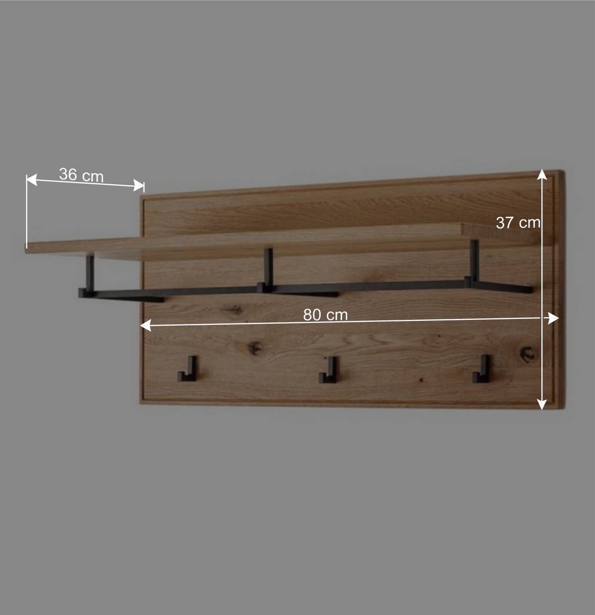 Flureinrichtung aus Asteiche Massivholz - Zonga (sechsteilig)