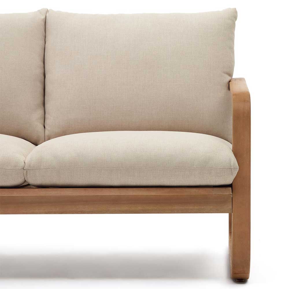 Lounge Sofa Zweisitzer aus Eukalyptusholz - Sharay