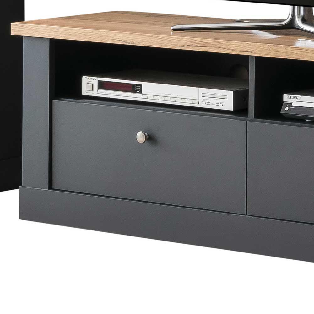 TV Wohnwandmöbel 297 cm breit - Lionel (vierteilig)