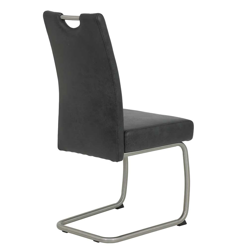Freischwinger Stühle aus Microfaser - Fucio (Set)