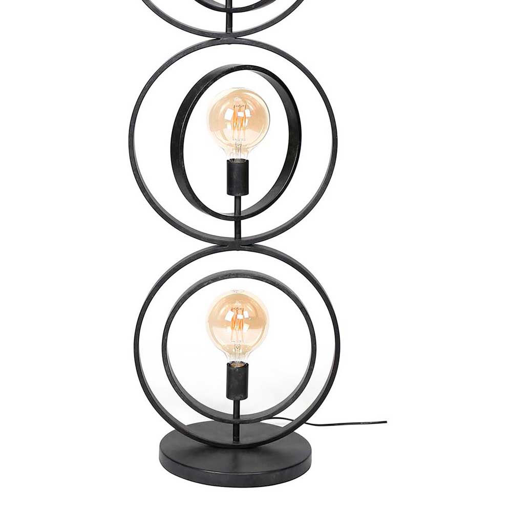 4-flammige Design-Stehleuchte aus Metall - Leath