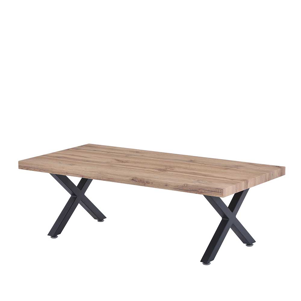Wohnzimmer Tisch mit X Füßen - Blooming