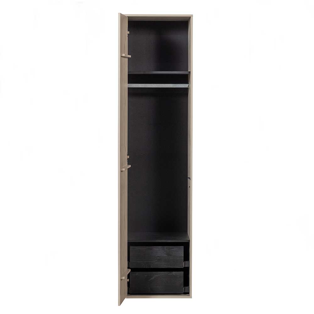 50x200x58 Schmaler Kleiderschrank 1-türig - Career