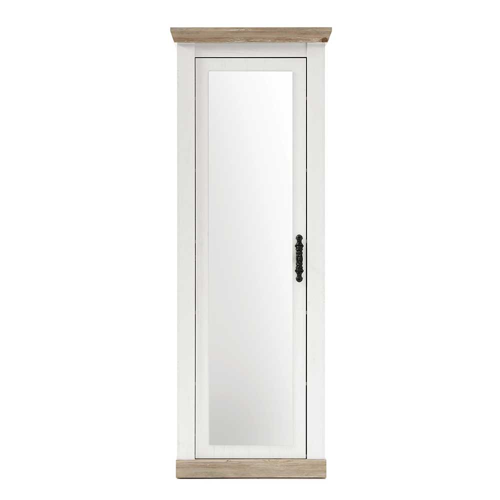 73x201x38 Dielenschrank mit Spiegeltür - Nedita