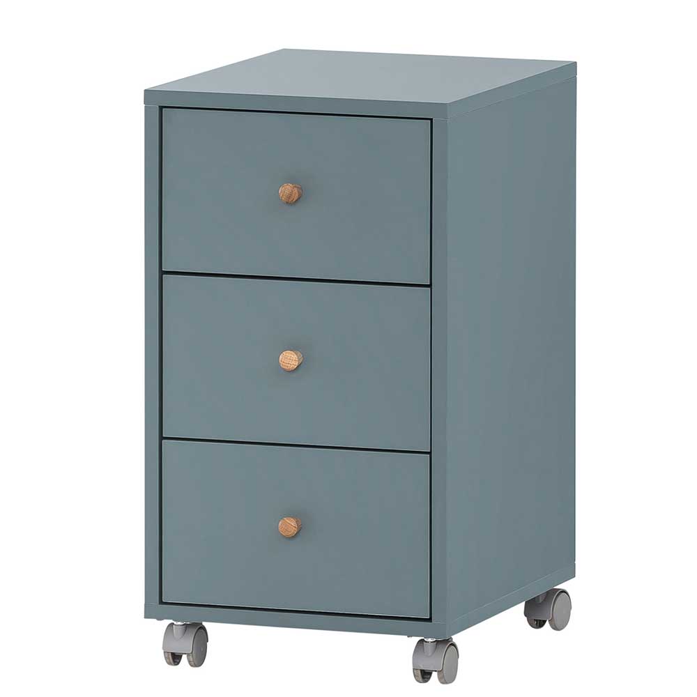 Schreibtisch Rollcontainer in Petrol - Baiamare