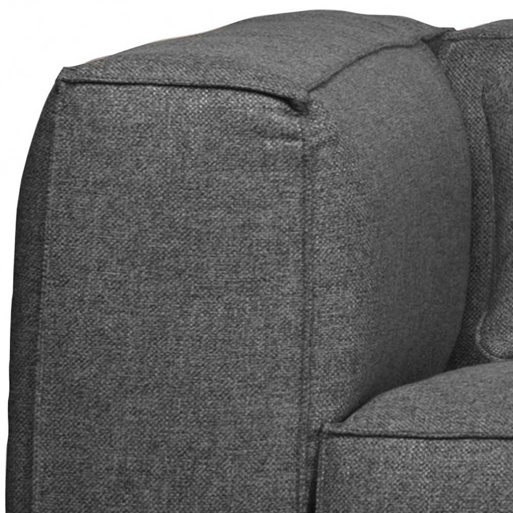 Eckiger Sessel mit niedriger Rückenlehne - Nelu