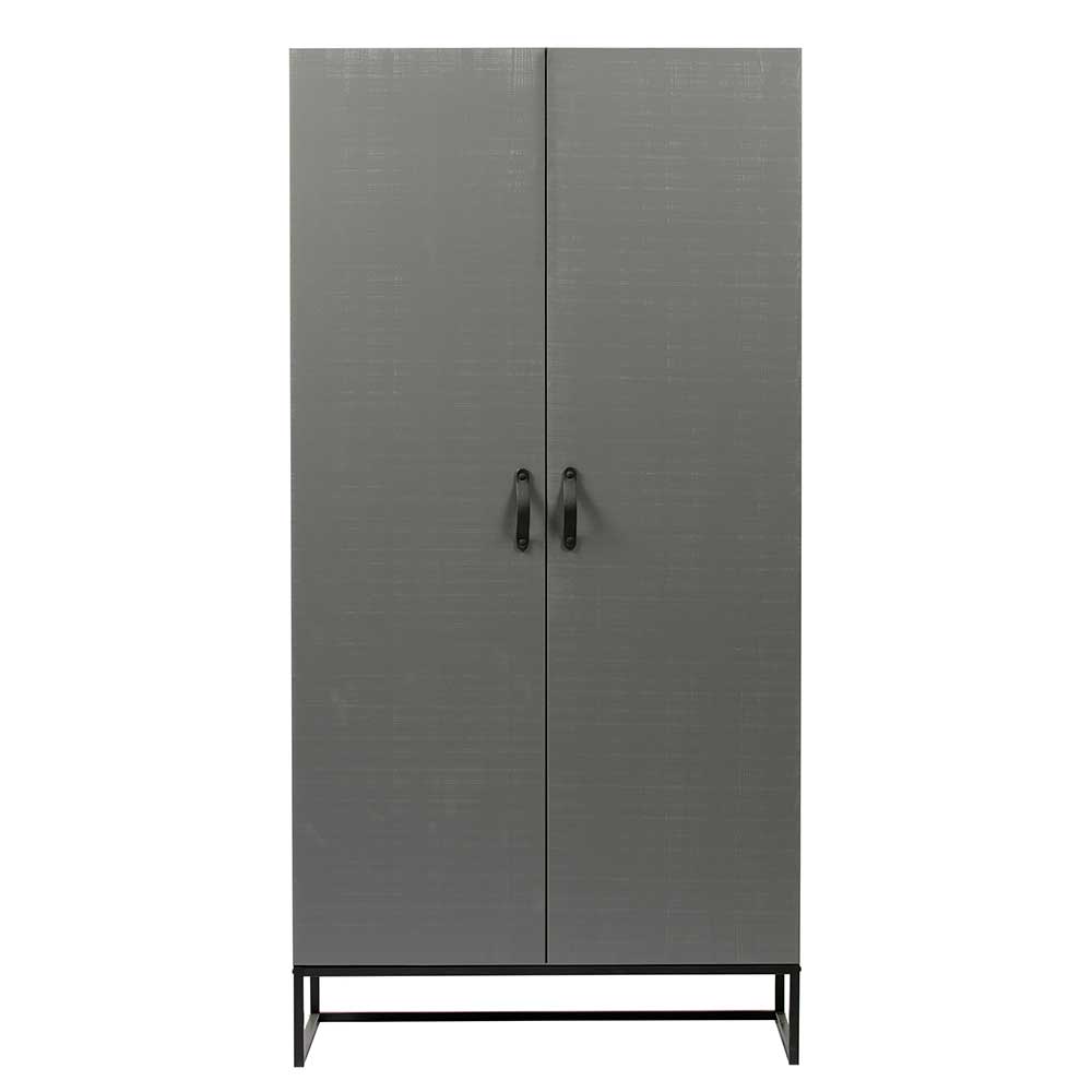 Moderner Kleiderschrank in Grau & Schwarz - Firgetta