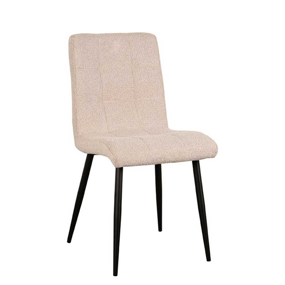 Boucle Stuhl in Beigegrau - Quinn