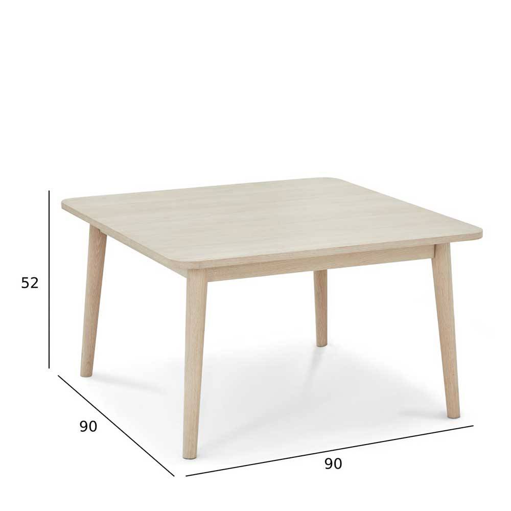 Scandi Chic Couchtisch in Eiche Weiß - Rosanna