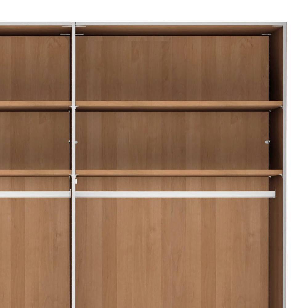 6-türiger Schlafzimmerschrank mit Glas - Hung