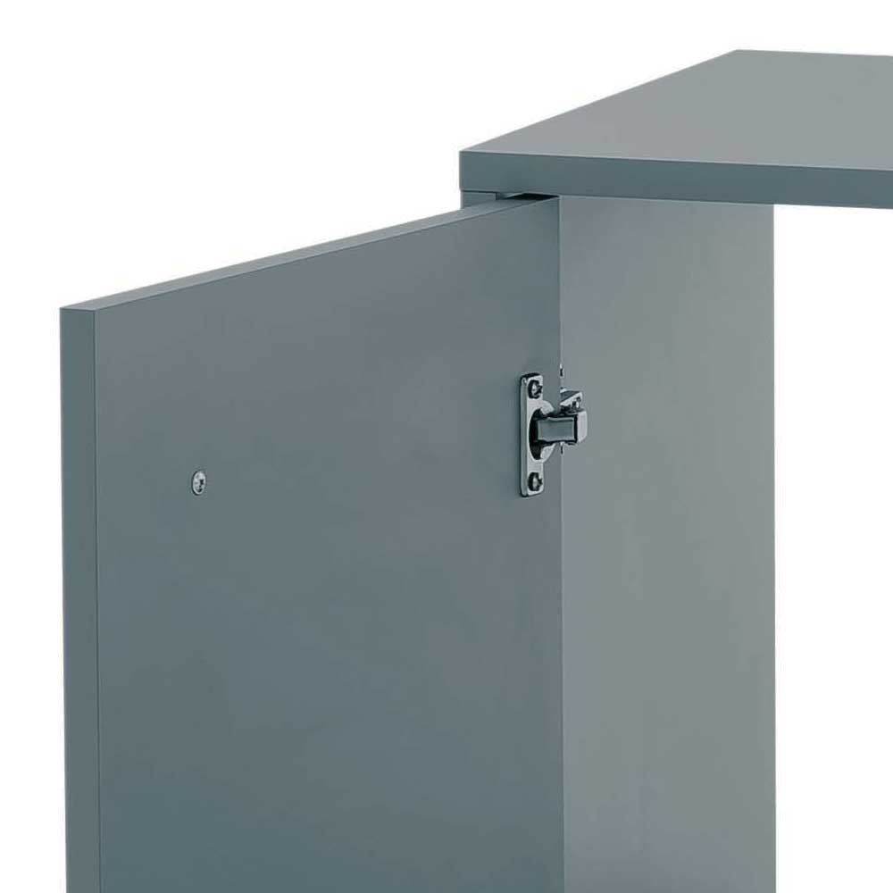 Waschbeckenschrank in Petrol Blau & Eiche - Matrera