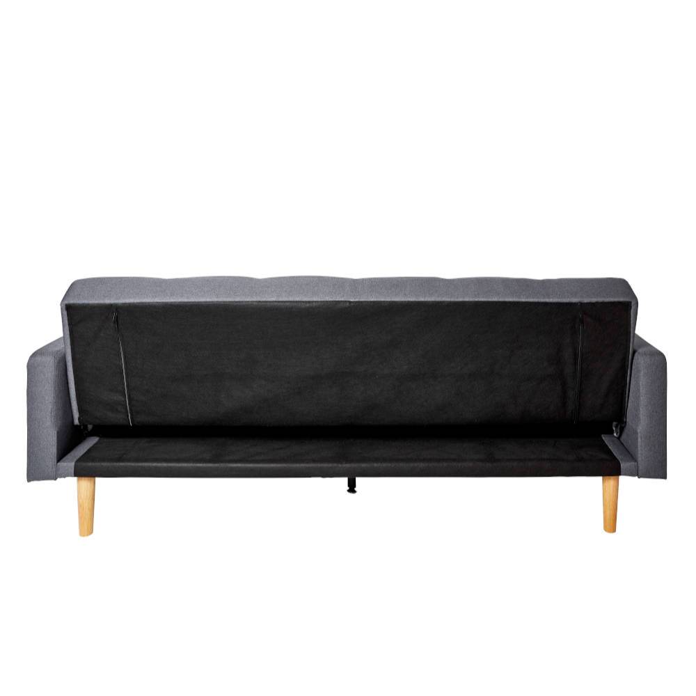 Retrodesign Klappcouch in Grau - Roper