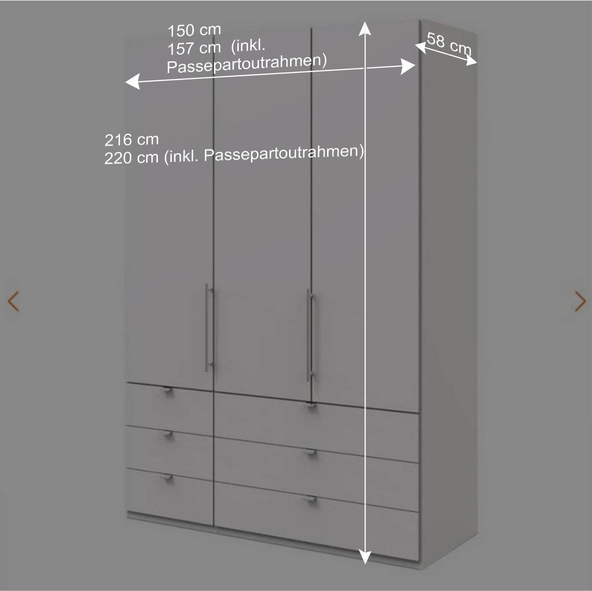 Schlafzimmer Kleiderschrank in modernem Design - Donpiave