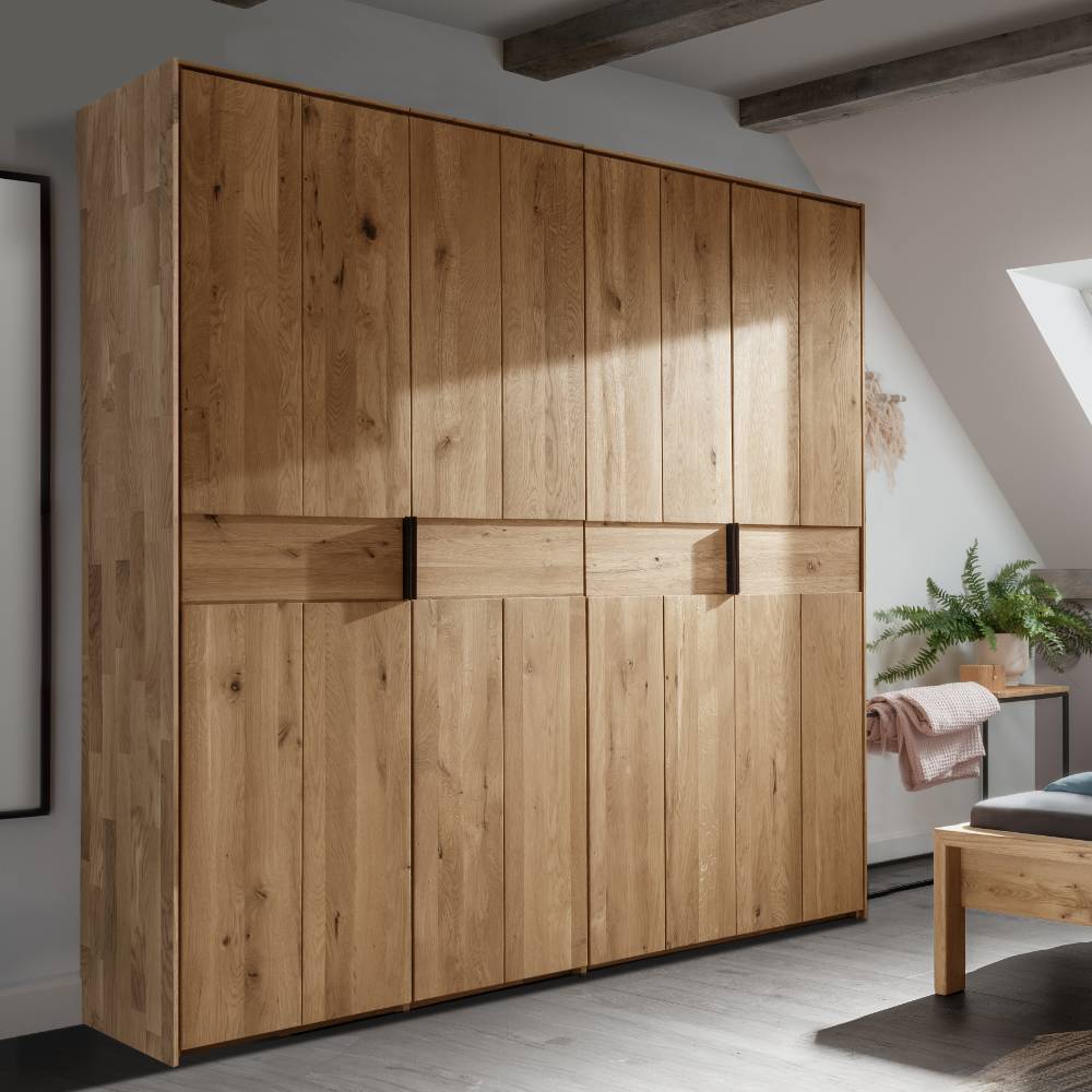 Massivholz-Kleiderschrank aus Wildeiche - Martinez